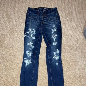 American Eagle Ripped Skinny Jeans